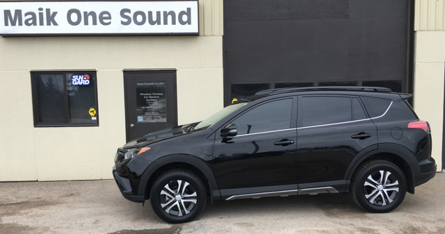 Toyota 2018 Rav4 with professional window tint in North Bay